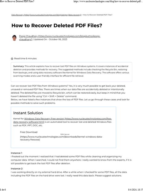 Image result for Delete PDF File Recovery