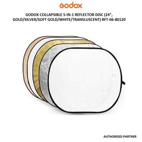 Godox Collapsible 5-In-1 Reflector Disc ( Gold/Silver/Soft Gold/White ...