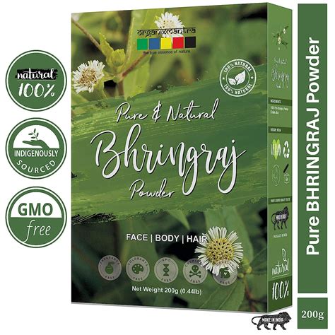 Organix Mantra Natural Bhringraj Powder for hair growth and ...