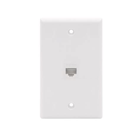 Ethernet Wall Jack Cat6 1 Port UL-Listed VCELINK