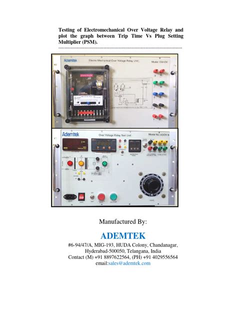 Image result for Overcurrent Relay Test