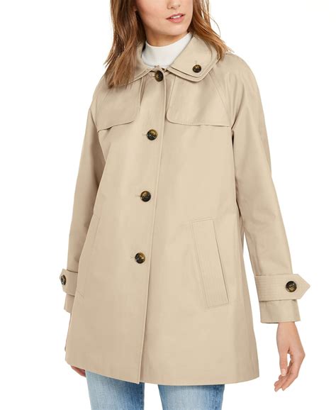 London Fog Women’s Beige Hooded Water Resistant Raincoat – COUTUREPOINT