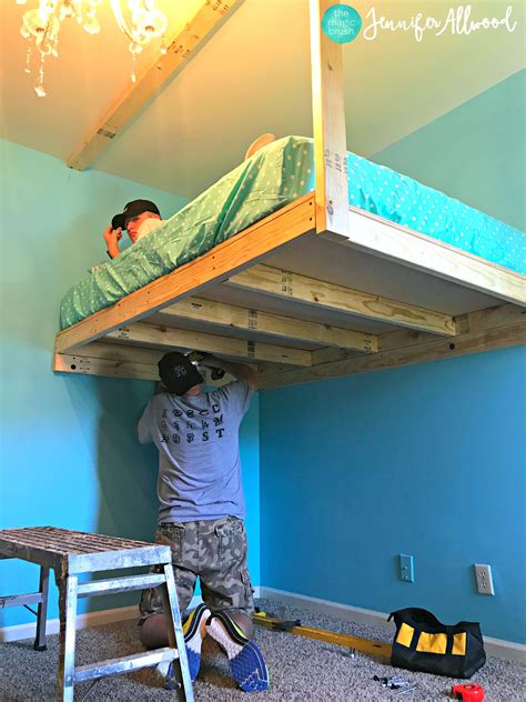 15 Stylish DIY Loft Bed Ideas of All Sizes to Help You Max Out Your Small Space | Diy loft bed ...