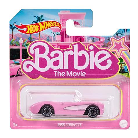 Buy Hot Wheels Barbie The Movie Pink Corvette 1:64 Scale Die-Cast Car ...