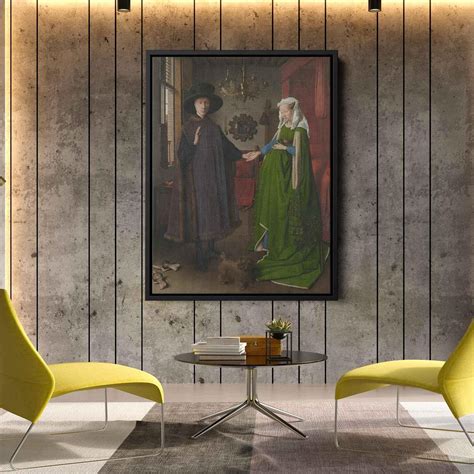 The Arnolfini Wedding. Portrait of Giovanni Arnolfini and his Wife ...