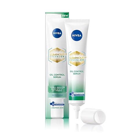 NIVEA Luminous Even Glow Oil Control and Brightening Face Serum with ...