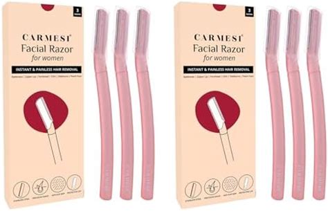 Carmesi Reusable Face Razor for Women Facial Hair- 3 Razors | Instant ...