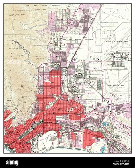 El Paso, Texas, map 1955, 1:24000, United States of America by Timeless ...