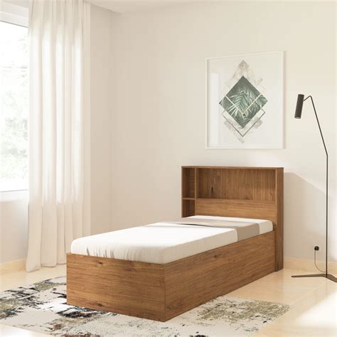 Amazon Brand - Solimo Midding Engineered Wood Single Bed with Storage ...