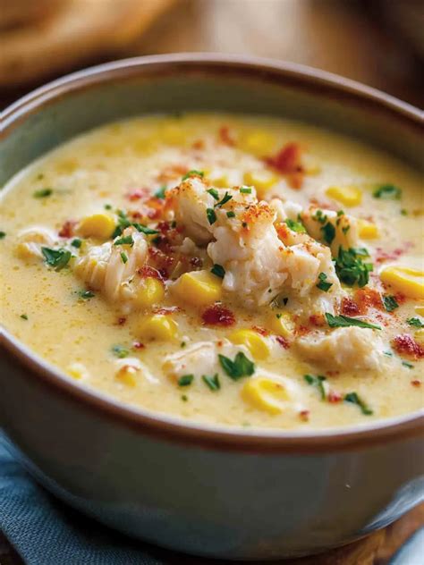 Bobby Flay’s Crab & Corn Chowder: Comfort in Every Spoonful - Lena Recipe
