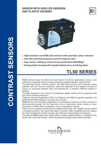 Datalogic Sensor - Datalogic S45-PR-2-C03-PH Photoelectric Sensor ...
