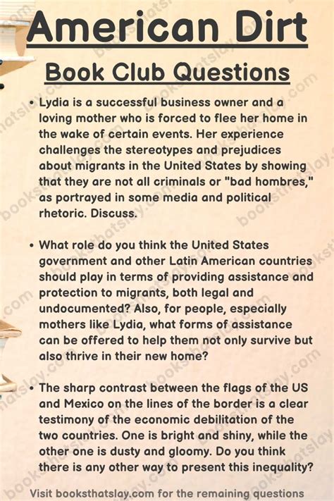 12 American Dirt Book Club Questions For Discussion