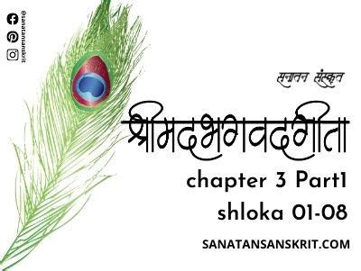 श्रीमद भगवदगीता अध्याय 3 | Shreemad Bhagwad Geeta Chapter 3 | सनातन संस्कृत