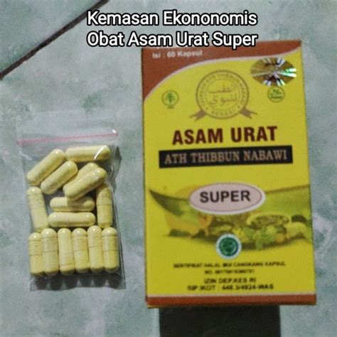 Jual Kemasan Ekonomis Obat Asam Urat Ath Thibbun Nabawi Isi 15 Kapsul ...