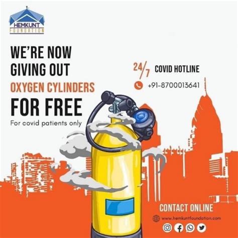 Hemkunt Foundation’s Crowdfunding campaign for OXYGEN CYLINDER RELIEF ...