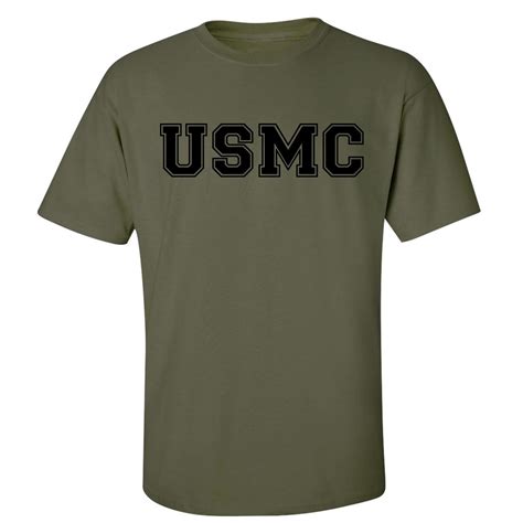 USMC Athletic Marines S/S T-Shirt in Military Green - Walmart.com