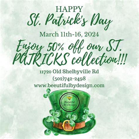 St. Patricks Day SALE!!!, 11720 Old Shelbyville Road, Louisville, KY ...