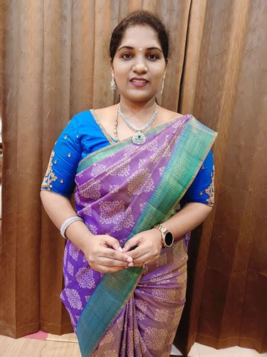 Purple Rangoli (Muggu) patola Silk | ThiyaTrendyCollectio