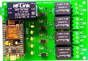 Vcom NODEMCU Based 4-Channel Relay Board for AC Supply INPUT Micro ...