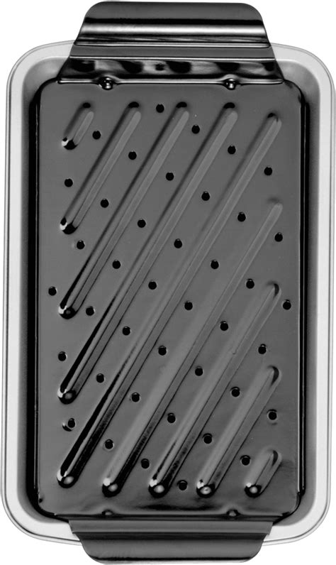 Amazon.com: Wilton Non-stick Broiler Baking Pan Set, 11 x 7-Inch, Steel ...