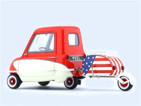 Peel 50 with trailer red and beige 1:18 SUM Scale Model collectible ...