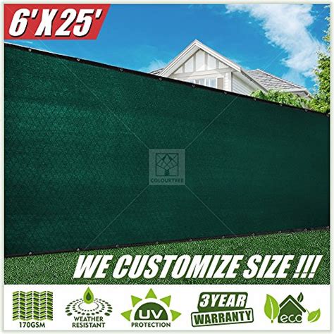 Buy ColourTree 6' x 25' Fence Screen Privacy Screen Green - Commercial ...