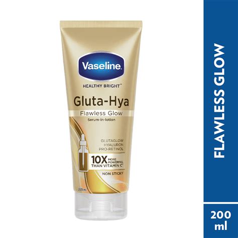 Vaseline Gluta-Hya Flawless Glow Lotion Bright, Even Tone Skin ...