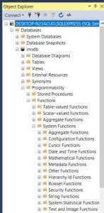 Image result for Programmability Functions in SQL Server