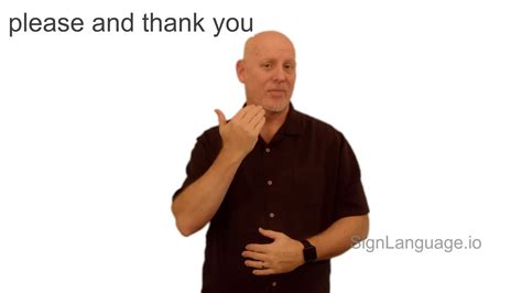 please and thank you in ASL - Example # 3 - American Sign Language