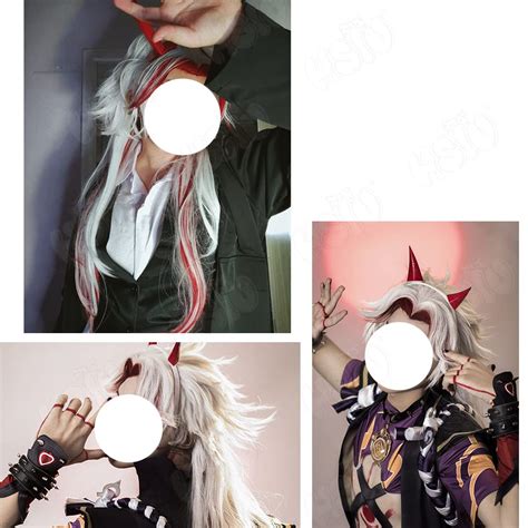 hsiu Arataki Itto Cosplay Wig Game Genshin Impact India | Ubuy