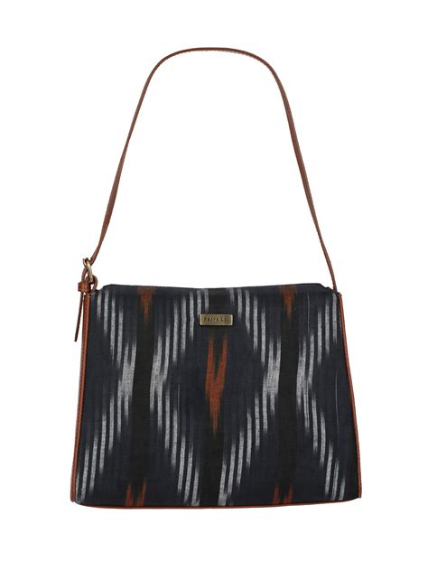 Blue Ikat Print Saddle Bag – Priyaasi