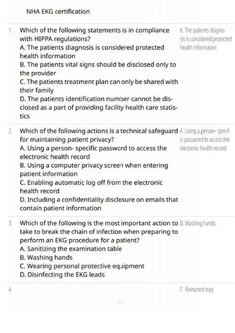 NHA EKG certification - NHA EKG certification - Stuvia US