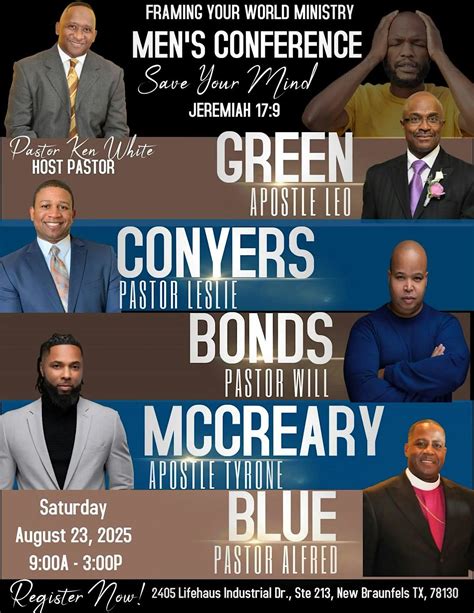 Framing your World Ministry - Mens Conference 2025, 2405 Lifehaus ...