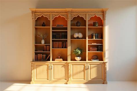 Bookshelf styling modern bookshelf | Premium Photo