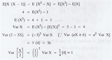 Image result for Varience of Random Variable Formula