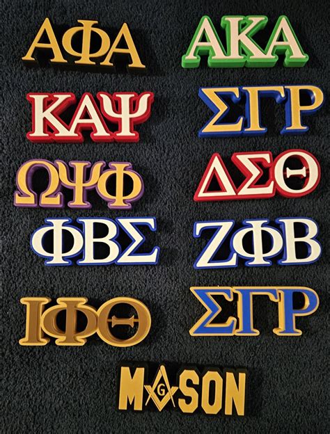THE TRADITION: D9 Greek Letters Deskplate, Divine 9, Sgrho, Kappa, Nupe ...