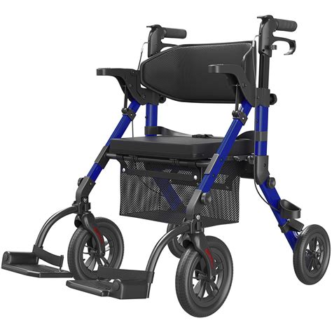 Buy Transport-Wheelchair-Lightweight-Foldable, Walker Wheelchair Combo ...