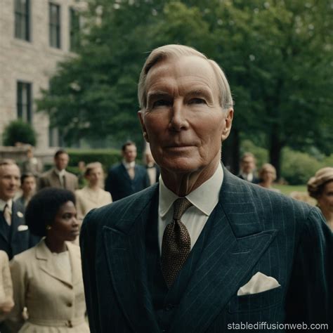 John D. Rockefeller Oversees Rockefeller Foundation | Stable Diffusion ...