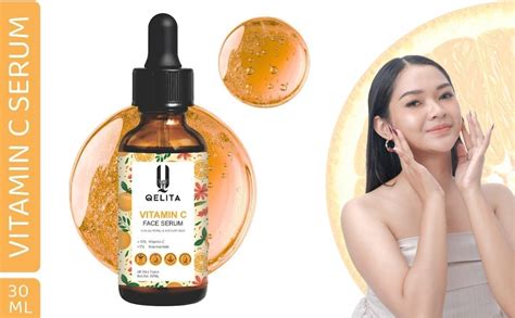 QELITA Vitamin C Face Serum for Glowing Skin with Niacinamide and ...