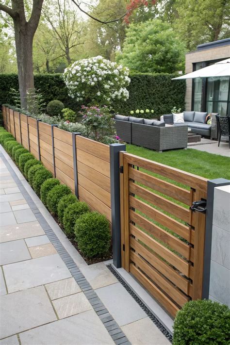 21+ Creative Decorative Wood Fence Ideas | Home landscaping, House ...