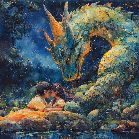 Magical Dragon Fantasy Art Prints – Whimsical Digital Downloads for ...