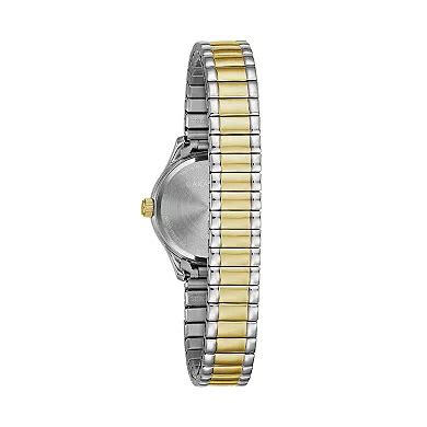 Caravelle Designed by Bulova Women's 24mm Two Tone Stainless Steel ...