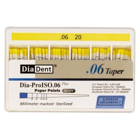 Buy Diadent Paper Point Special Tapered 6% Online at Best Prices - ID ...