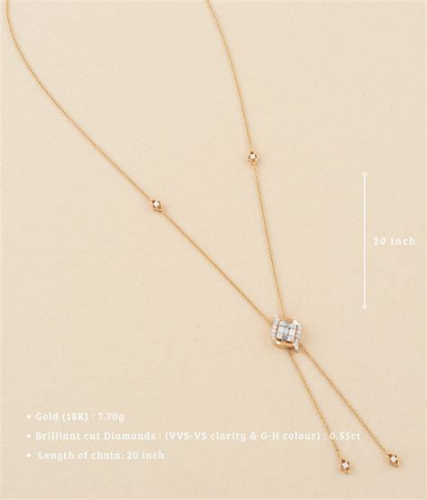Knots Gold & Diamond Pendant Neckpiece - R Narayan Jewellers | R ...