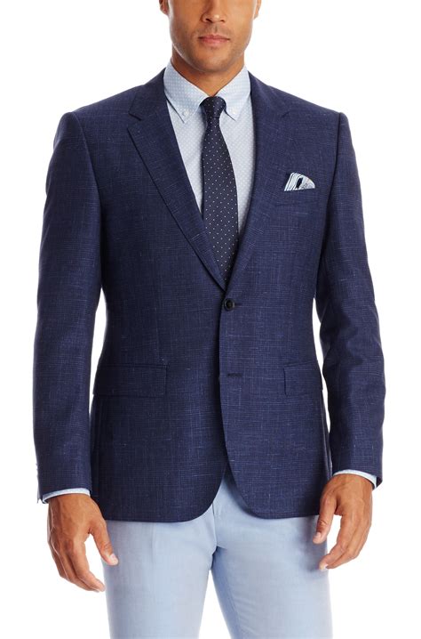 Mens Pale Blue Linen Jacket at Elijah Gannon blog