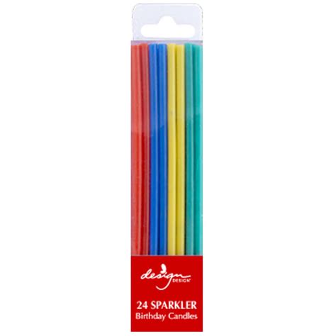 Primary Sparkler Skinny Birthday Candles | Design Design – Outer Layer