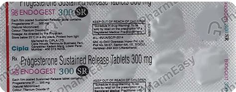 Endogest 300 MG Tablet (10): Uses, Side Effects, Price & Dosage | PharmEasy