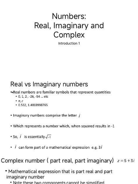 Complex Numbers Introduction Level 1 的图像结果