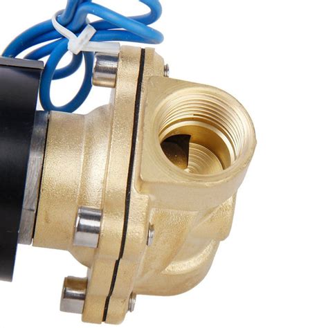24V Dc 1/2" Brass Electric Solenoid Valve Water Air Fuels Gas Normal ...