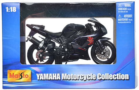 Maisto Yamaha YZF R1 Scale-1:18 Die Cast Toy Motorcycle (Black ...